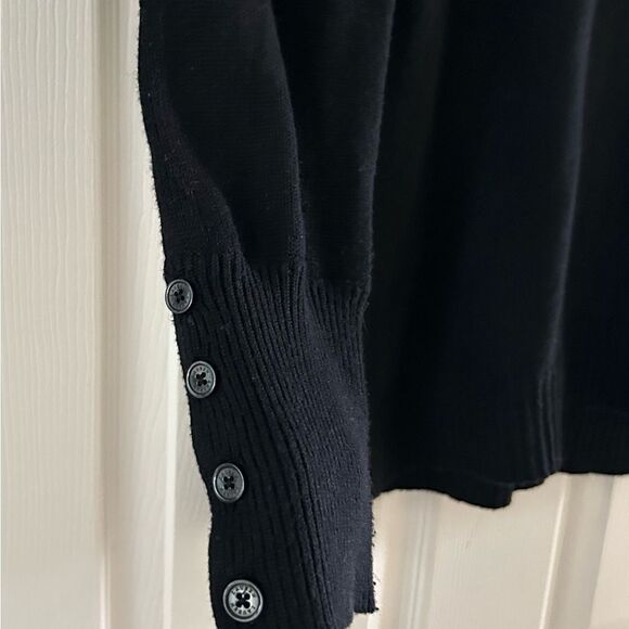 Lauren Ralph Lauren Women’s Black Wool Blend Cowl Neck Sweater Petite Medium - Picture 6 of 6